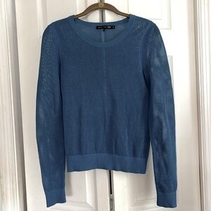 Rag and bone jeans, blue sweater